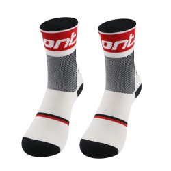 Factory direct women's sports socks with lettering, breathable, men's mid-calf socks, trendy running socks