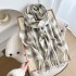 Gentle, luxurious plaid scarf for women in autumn and winter, with a dry rose pink faux cashmere tassel, wholesale.
