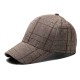 New cross-border plaid baseball caps, men's casual retro caps, spring and autumn, all-season caps, wholesale. New cross-border plaid baseball caps, men's casual retro caps, spring and autumn, all-season caps, wholesale.