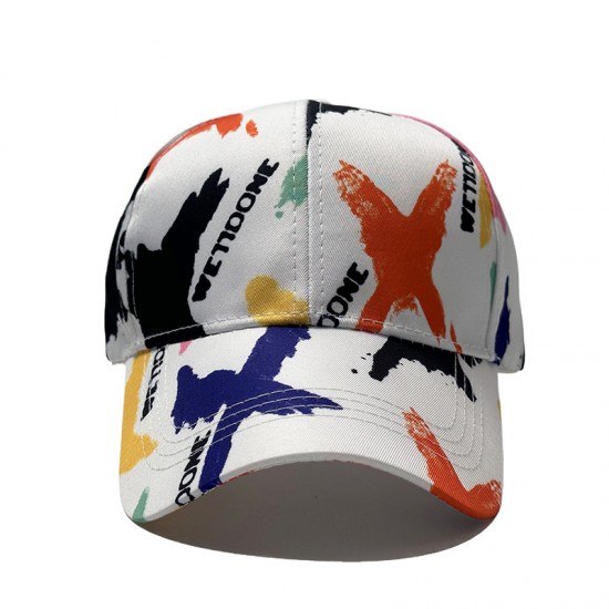 New cross-border graffiti baseball cap, Amazon hat, men's four-season tie-dye baseball cap, Korean style, versatile hat New cross-border graffiti baseball cap, Amazon hat, men's four-season tie-dye baseball cap, Korean style, versatile hat