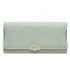 Prettyzys/Pretty's new women's long wallet, a stylish, foldable, PU, ​​small, and fresh clutch.