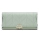 Prettyzys/Pretty's new women's long wallet, a stylish, foldable, PU, ​​small, and fresh clutch.