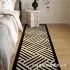 American retro bedside rug, bedroom floor mat, living room, luxury long, thickened imitation wool mat