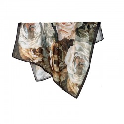 Korean Spring and Autumn New Fashion Personalized Print Square Scarf, Luxury Women's Fashionable and Elegant Thin 68cm Square Scarf