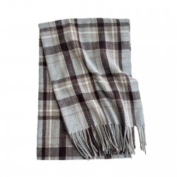 Cross-border lazy-style Korean-style fashionable British plaid brown scarves for women, winter plaid shawls, warm scarves, now in stock.