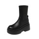 Satin wedge-heeled shoes with back straps for women, 2025 square-toed bow-knot ruffled niche closed-toe sandals