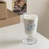 Homemade Niche Simple Blue Free Bird Flip-Top Mug, Contrasting Color Couple's Coffee and Water Cup, 270ml