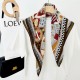 Fashionable retro European and American cross-border design printed square scarf, a new arrival, a stylish women's elegant square scarf wholesale