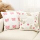 Cross-border ins Nordic embroidered bow and flower sofa pillows, tufted girly heart cushions for home decor Cross-border ins Nordic embroidered bow and flower sofa pillows, tufted girly heart cushions for home decor