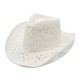 Malanhua hand-woven hollow cowboy straw hat, summer sun protection hat for men and women, Western cowboy straw hat