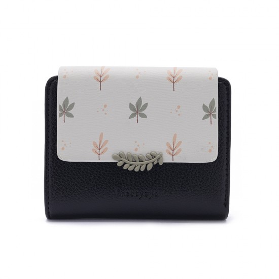 New Japanese-Korean style women's wallet, fresh-looking, popular-style, foldable, zippered, multifunctional, female wallet.