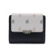 New Japanese-Korean style women's wallet, fresh-looking, popular-style, foldable, zippered, multifunctional, female wallet.