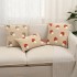 Nordic ins embroidered mushroom fabric pillows and cushions Living room sofa model room headrest and backrest pillowcases