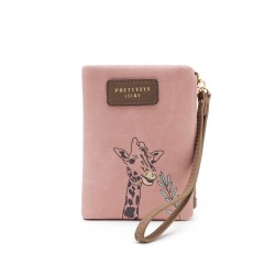 New cross-border new 2025 women's short wallet, cute cartoon, casual, soft PU, multifunctional, student coin purse, wholesale.