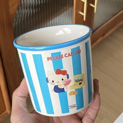 Japanese-style shot glass, niche Ins cartoon hook glass, high-temperature resistant shot glass coffee cup, gift box