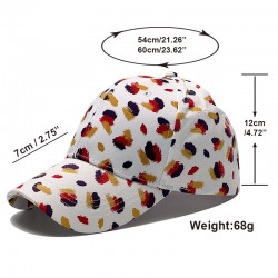 New cross-border colorful Chinese-style baseball cap, fashionable ink-splashed graffiti, outdoor hip-hop sun hat for men and women.