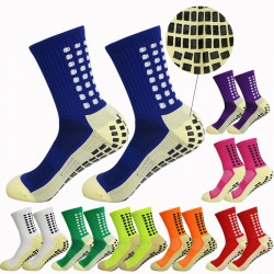Cross-border wholesale thickened towel-soled, deodorizing, adhesive-coated, non-slip outdoor soccer socks, yoga and Pilates sports socks.