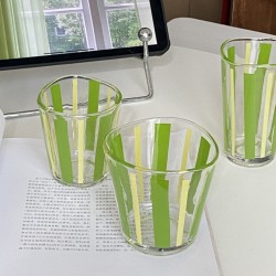 Korean Instagram Style Dreamy Colored Star Glass Coffee Cup, Super Fairy Girly Drinking Glass Goblet