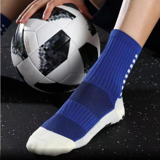 Professional soccer socks, thickened towel-soled running mid-calf adult dotted mesh non-slip, abrasion-resistant, shock-absorbing, comfortable running socks.