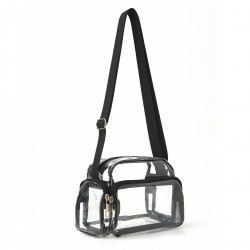 Best-selling cross-border transparent crossbody bag, waterproof PVC summer shoulder bag, multi-color multi-pocket crossbody bag