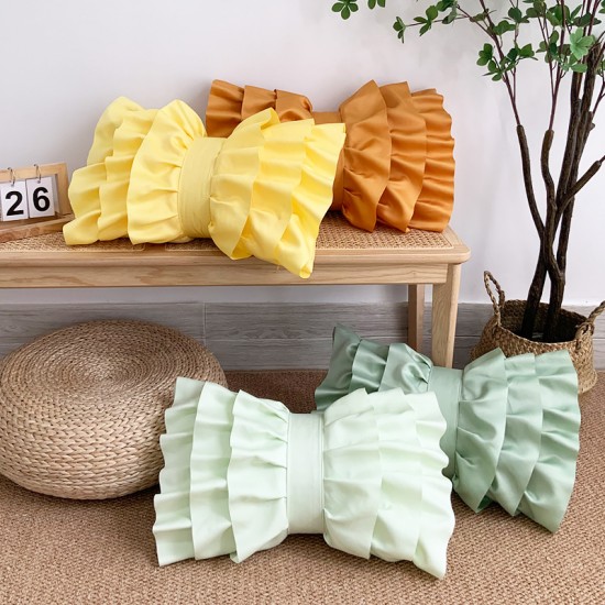 Cross-border INs Nordic living room sofa pillowcases, bow print bay window pillows, bedside cushions Cross-border INs Nordic living room sofa pillowcases, bow print bay window pillows, bedside cushions