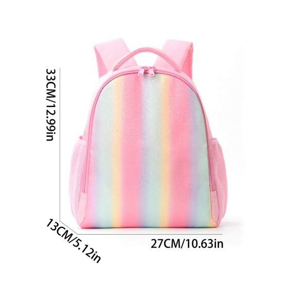 Cartoon unicorn single-shoulder lunch bag, children's portable lunch bag, student cooler bag, outdoor picnic insulated bag.