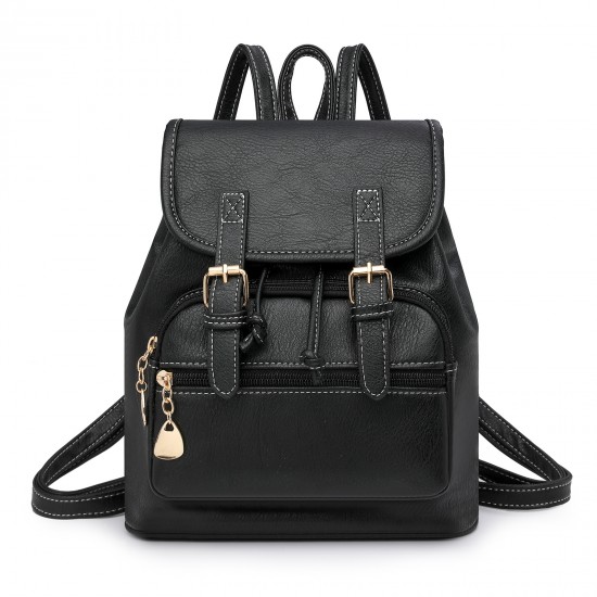 2025 Cross-border Women's Backpack, Fashionable Sports, Youth Backpack, Simple PU Commuter, Fashionable Small Bag, Dropshipping