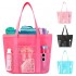 Portable beach bag, bath bag, foldable mesh beach bag, fitness and swimming bag, large-capacity portable bag