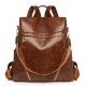 Cross-border trendy contrasting PU leather casual women's backpack, new large-capacity dual-use, fashionable travel backpack. Cross-border trendy contrasting PU leather casual women's backpack, new large-capacity dual-use, fashionable travel backpack.