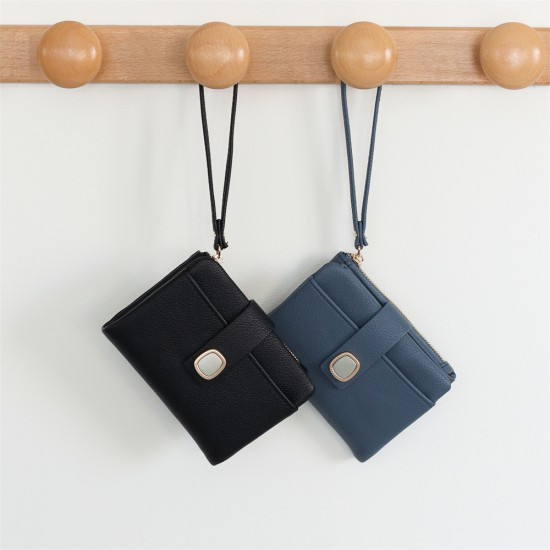 New cross-border short women's wallet, buckle, multifunctional, wristband, student coin purse, wholesale