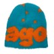 New cross-border boutique, niche two-tone faux mink wool hats, European and American personalized jacquard knitted hats, autumn and winter warm hats.