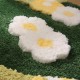 Cross-border popular, highly absorbent bathroom entrance mat, non-slip, thickened, quick-drying checkerboard pattern, toilet, and bathroom floor mat.