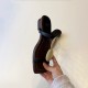 Women's nude pointed-toe bow-tie pumps, spring slip-on sandals.