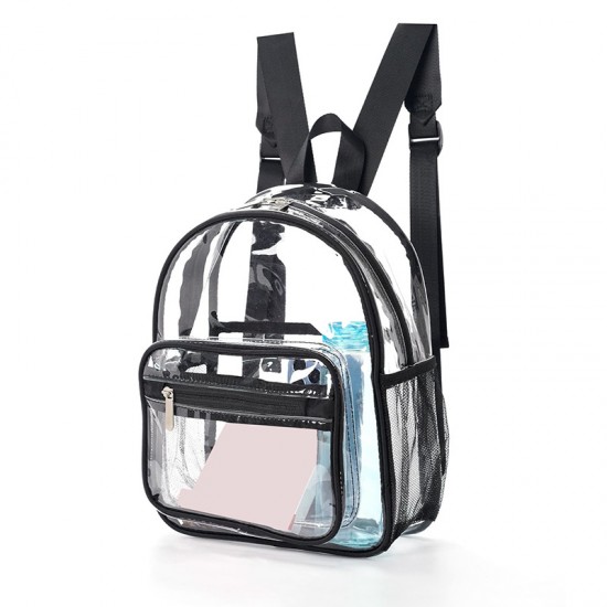 Cross-border transparent backpack, new summer casual PVC backpack, jelly bag, large capacity, transparent student backpack