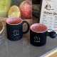 Mid-century style homemade simple graffiti stemware glass, retro and elegant large capacity water and juice cup.