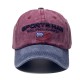 New cross-border 3D SPORTS MAN embroidered baseball cap, vintage embroidered baseball cap, washed and distressed sun visor.