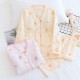 Autumn and winter couples' pajamas, German velvet plus Thick fleece plaid, soft, warm, straight-leg, casual, loose trousers for men and women.
