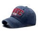 Cross-border hot-selling cotton coated embroidered baseball cap with distressed washed and patched NYC lettering for men and women's outdoor wear.