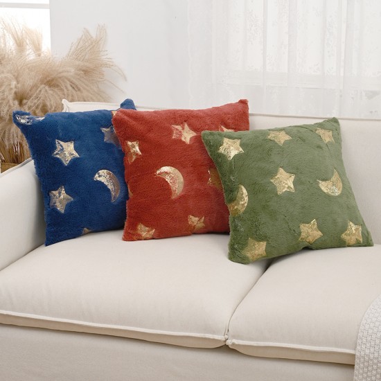 Cross-border shipping: Modern embroidered star and moon plush toy for sofa, bedroom, and living room decorations Cross-border shipping: Modern embroidered star and moon plush toy for sofa, bedroom, and living room decorations