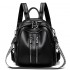 Luxury women's backpack, 2025 new stylish soft leather women's travel backpack, large-capacity student schoolbag.