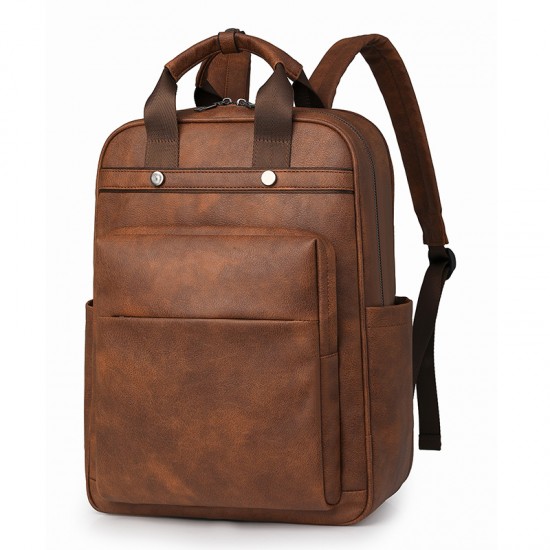 2025 new foreign trade women's bag, fashionable PU backpack, multifunctional large-capacity commuter backpack.