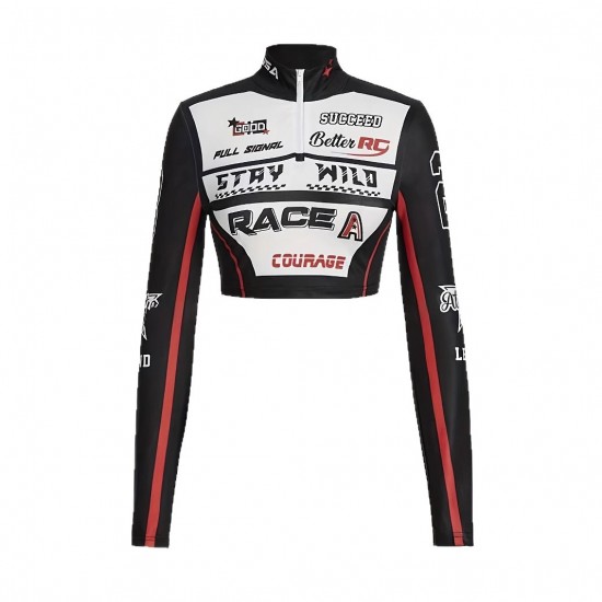 Motorcycle girl long-sleeved slimming top, racing suit, warm and comfortable motorcycle off-road riding sweatshirt jacket. Motorcycle girl long-sleeved slimming top, racing suit, warm and comfortable motorcycle off-road riding sweatshirt jacket.