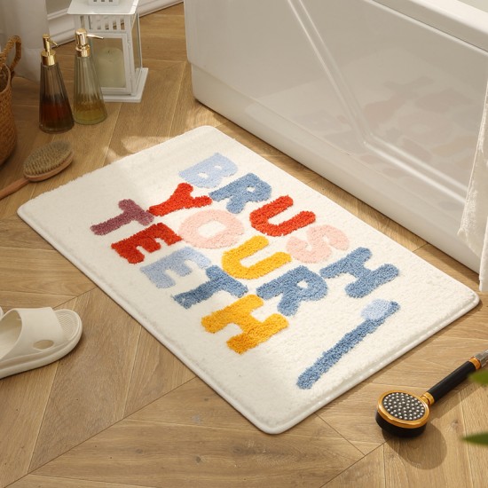 Absorbent bathroom floormats, household toilet carpet doormats, bedroom doormats, bathroom non-slip mats.