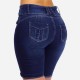New Cross-Border Amazon Independent Station Denim Shorts for Women, Buttoned Shorts, Slimming, Cropped Shorts