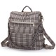 Cross-border women's casual retro large-capacity backpack, European and American retro PU backpack.