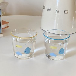 Homemade frosted black puppy mug, black and white coffee cup, niche water cup, couple's cup 320ml