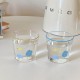 Homemade frosted black puppy mug, black and white coffee cup, niche water cup, couple's cup 320ml