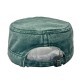 Cross-border washed cotton retro large-head circumference flat-top hat for men, outdoor hat with enlarged and darkened soft top and sun visor