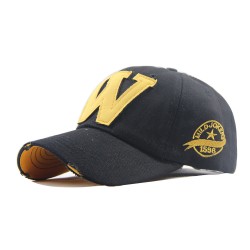 New cross-border cotton Feans large-letter embroidered baseball caps, washed and distressed outdoor caps, wholesale.