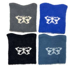 European and American Autumn/Winter Warm Jacquard Butterfly Knitted Hat, Outdoor Street Fashion Y2K Star Plush Cap